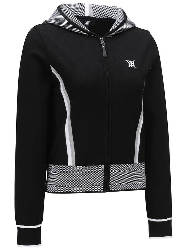 WOMEN MOSAIC POINT HODDIE CARDIGANBK - ANEWGOLF - BALAAN 4