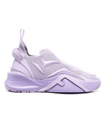 Flow Logo Low Top Sneakers Lilac - FENDI - BALAAN 1