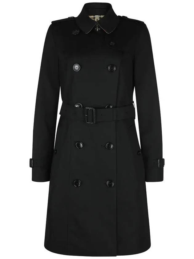 Chelsea Cotton Trench Coat Black - BURBERRY - BALAAN 1