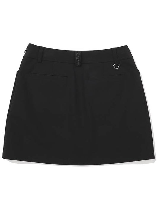 H line performance skirt BLACK WOMAN - MALBON GOLF - BALAAN 2