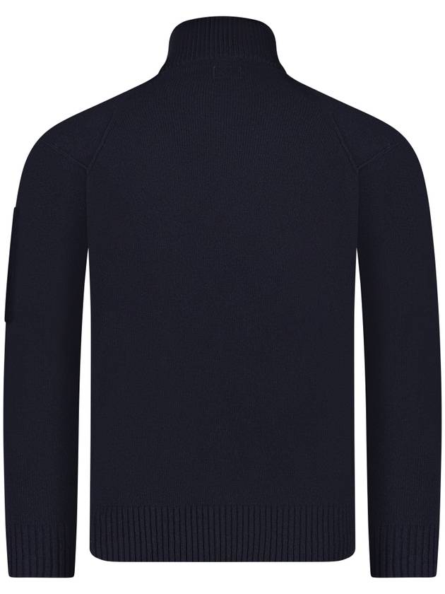 Lambswool GRS Half Zipped Knit Top Navy - CP COMPANY - BALAAN 2