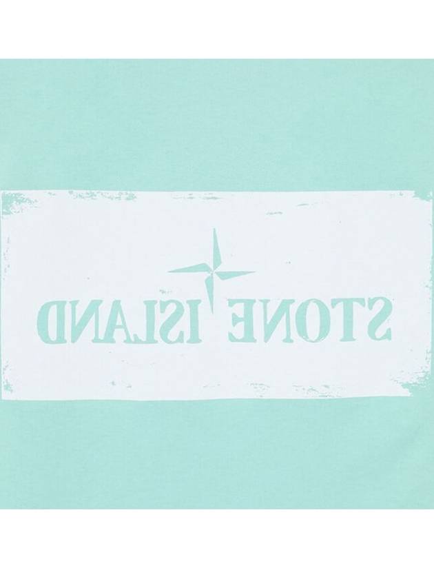 Stencil One Logo Short Sleeve T-Shirt Mint - STONE ISLAND - BALAAN 6