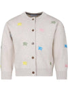 Kids Cardigan 8081949 A4802 IVORY - BURBERRY - BALAAN 1