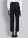 Super 120S Twill Classic Backstrap Trouser Pants Navy - THOM BROWNE - BALAAN 4