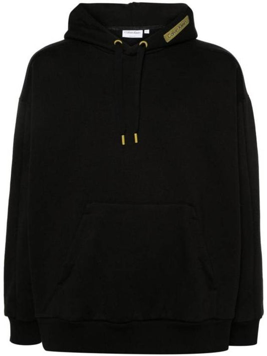 Logo Applique Hoodie Black - CALVIN KLEIN - BALAAN 1