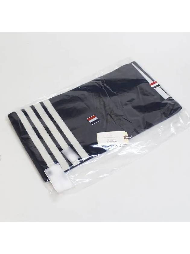 4-bar stripe muffler navy - THOM BROWNE - BALAAN.