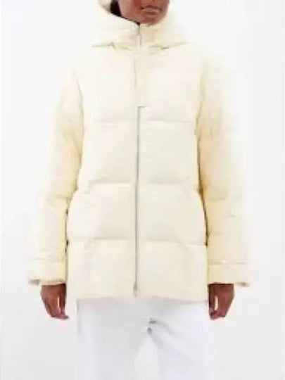 Zipper Quilted Hood Down Padding Ivory - JIL SANDER - BALAAN 2