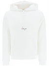 Men's Chest Small Logo Hoodie White - SAINT LAURENT - BALAAN 1