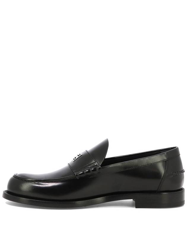 Mr G Mocassin Leather Loafers Black - GIVENCHY - BALAAN 3