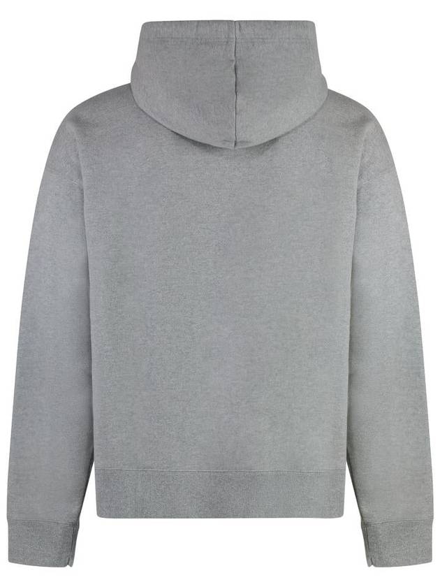 Smile Print Cotton Hoodie Grey - MAISON MIHARA YASUHIRO - BALAAN 3