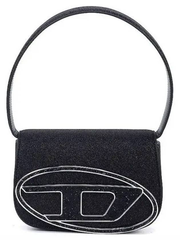 1DR Glitter Fabric Shoulder Bag Black - DIESEL - BALAAN 2