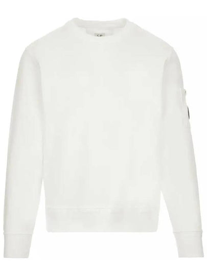 Cotton Fleece Sweatshirt White - CP COMPANY - BALAAN 2