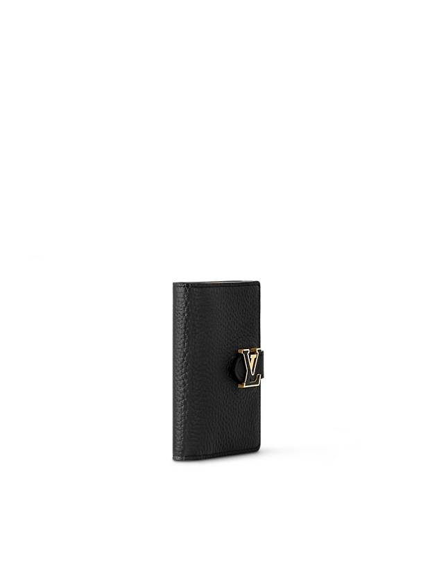 LV Vertical Compact Half Wallet Black - LOUIS VUITTON - BALAAN 3