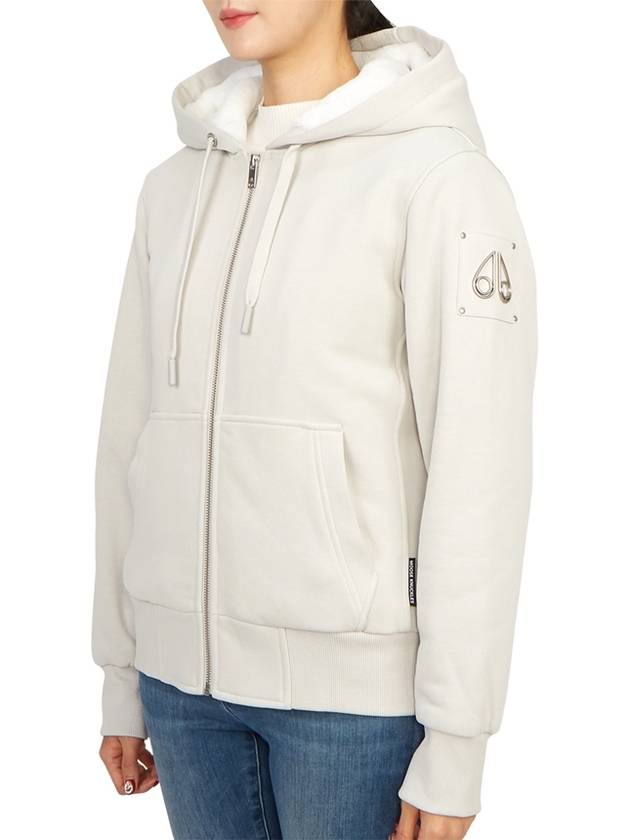 Classic Bunny 2 Zip Up Hoodie White Lining Willow Grey - MOOSE KNUCKLES - BALAAN 6