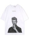 Bowie Silence Print Short Sleeve T-Shirt White - IH NOM UH NIT - BALAAN 2