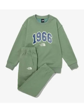 The North Face KIDS 1966 Logo Sweatshirt Set NM5MP54U KHA - THE NORTH FACE - BALAAN 1