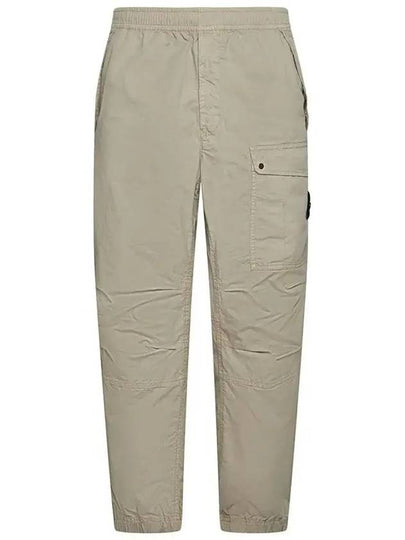 Logo Twill Cotton Cargo Track Pants Sand - STONE ISLAND - BALAAN 2