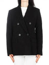 King Double Brested Jersey Blazer Jacket Black - MAX MARA - BALAAN 2