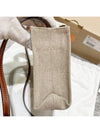 Woody Linen Canvas Calfskin Tote Bag White Brown - CHLOE - BALAAN 6