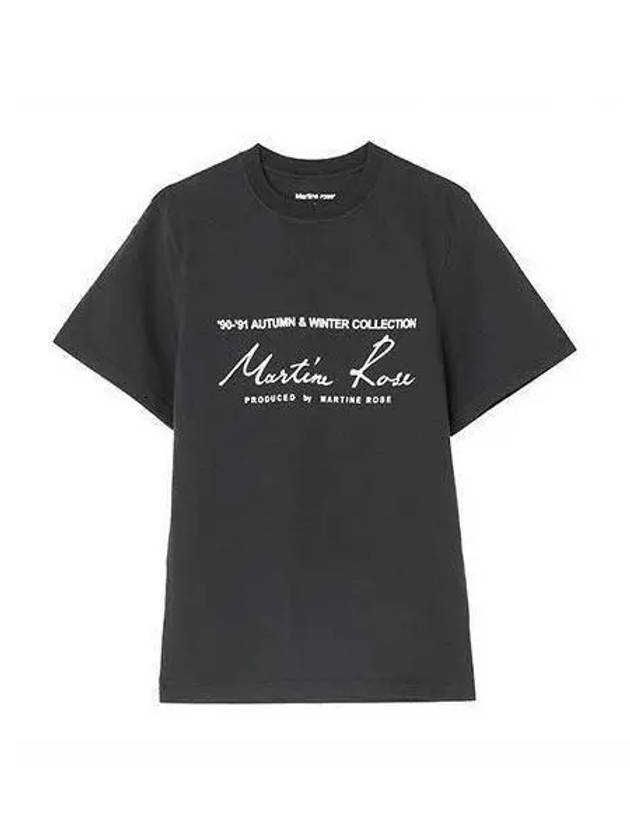 Logo lettering short sleeve black CMRSS29603JC - MARTINE ROSE - BALAAN 1