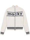 Women s Vest Cardigan Logo Knit Zip up Ivory MCFW24KN1BK - MACKY - BALAAN 2