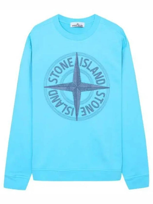 Garment Dying Compass Logo Embroidered Sweatshirt Men - STONE ISLAND - BALAAN 1