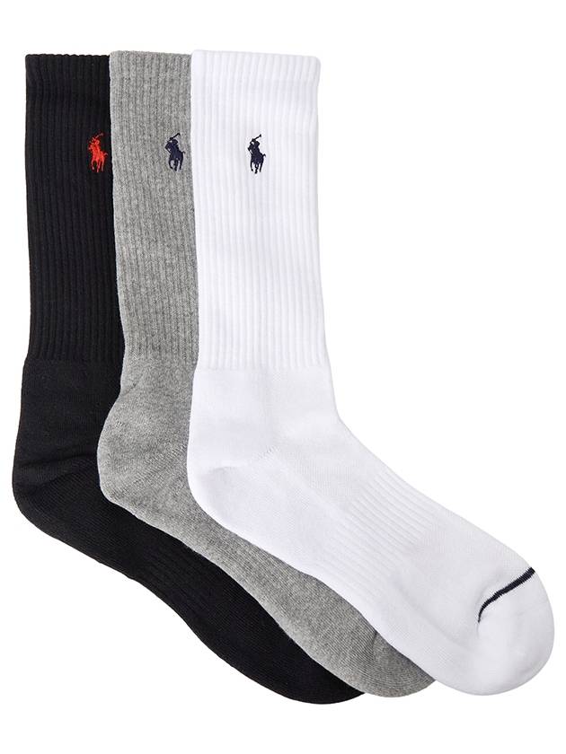 socks 449799746 001 bianco nero grigio - POLO RALPH LAUREN - BALAAN 2