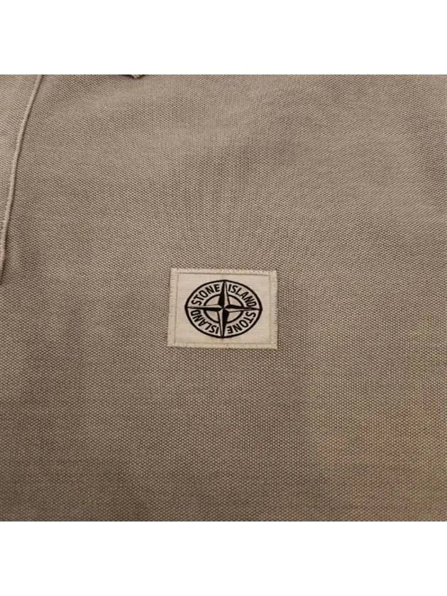 Logo Overdyed PK Shirt Beige - STONE ISLAND - BALAAN.