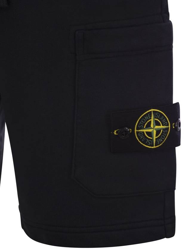 Cargo bermuda shorts with pockets and drawstring waistband - STONE ISLAND - BALAAN 4