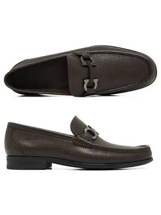 Gancini Suede Moccasin Loafers Dark Brown - SALVATORE FERRAGAMO - BALAAN 2