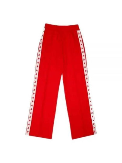 Side Star Logo Track Pants Red - GOLDEN GOOSE - BALAAN 2