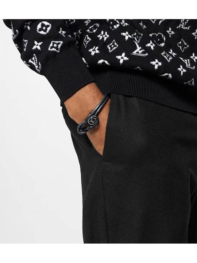 Loop It Monogram Bracelet Black - LOUIS VUITTON - BALAAN 4