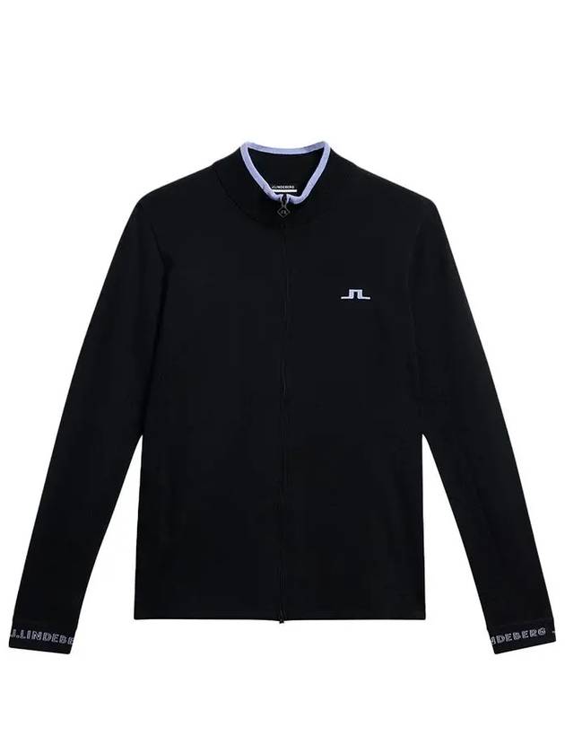 Almaida Full Zip Knit Top Black - J.LINDEBERG - BALAAN 2