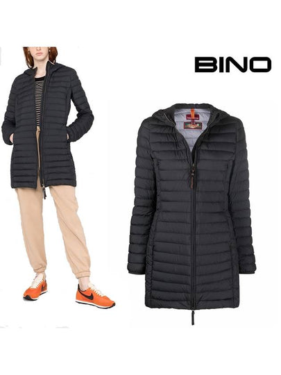 Women's Irene Light Down Long Padded Jacket Black - PARAJUMPERS - BALAAN 2