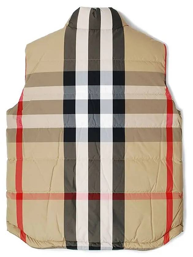 Reversible Check Nylon Padding Vest Archive Beige - BURBERRY - BALAAN 4