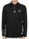 Logo Polo Long Sleeve T-Shirt Black - HORN GARMENT - BALAAN 2