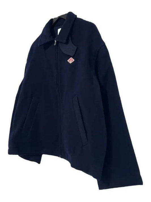 DTA0211 000 NAVY wool zipper jacket navy - DANTON - BALAAN 2