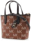 Eliza Extra Small Embossed Logo Tote Bag Brown - MICHAEL KORS - BALAAN 4