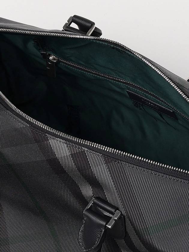 Grid Check Duffel Bag Charcoal - BURBERRY - BALAAN 5