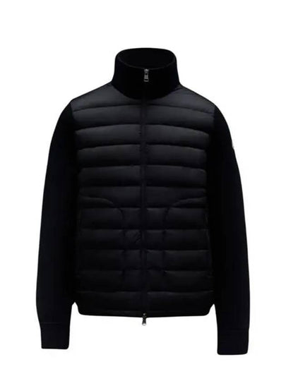 Padded Wool Zip-up Jacket Black - MONCLER - BALAAN 2