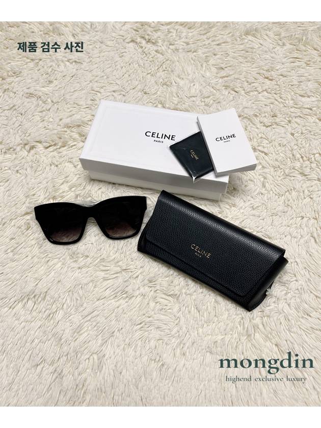 Eyewear Triomphe 09 Acetate Sunglasses Black - CELINE - BALAAN 6