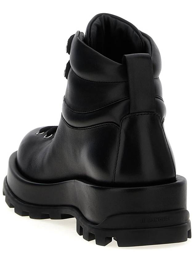 Jil Sander Leather Ankle Boots - JIL SANDER - BALAAN 3