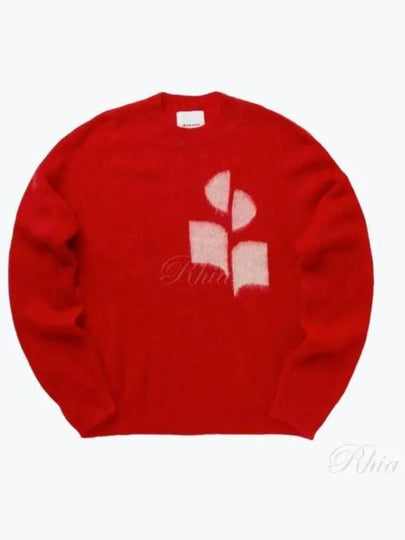 Drany Logo Mohair Knit Top Red - ISABEL MARANT - BALAAN 2