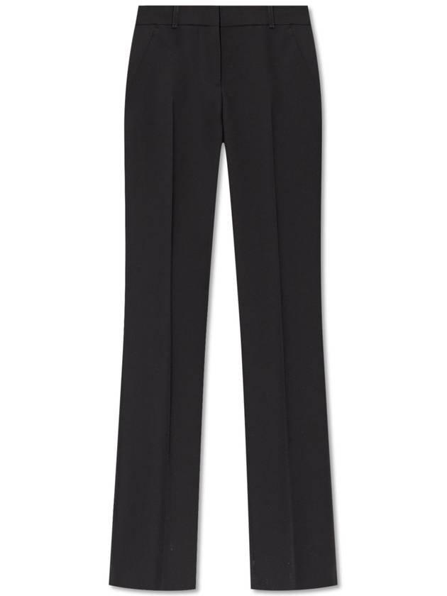 Alexander McQueen Creased Trousers, Women's, Black - ALEXANDER MCQUEEN - BALAAN 1