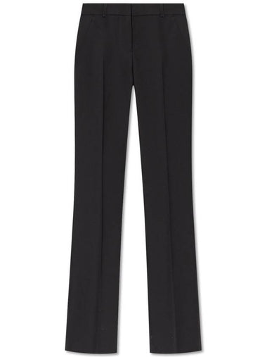 Alexander McQueen Creased Trousers, Women's, Black - ALEXANDER MCQUEEN - BALAAN 1