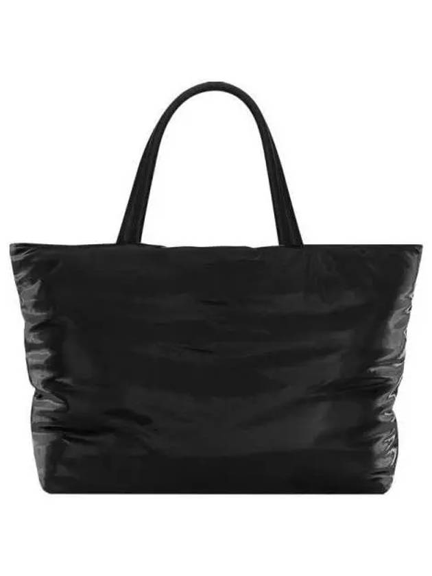 Silktech Canvas Tote Bag Black - SAINT LAURENT - BALAAN 3