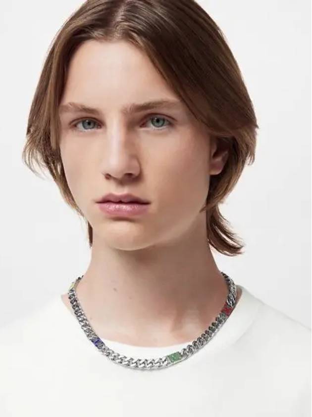 LV Mosaic Necklace Silver - LOUIS VUITTON - BALAAN 2