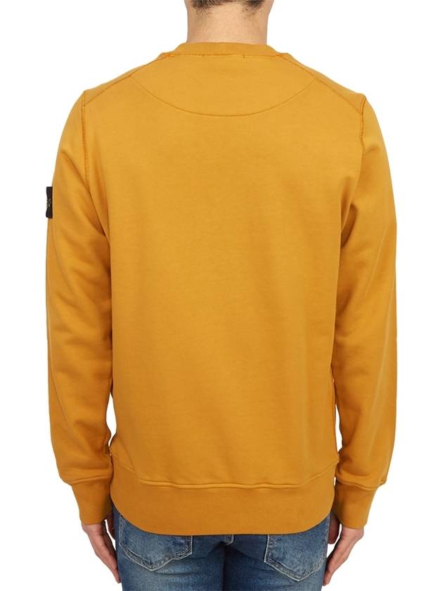 Compass Patch Crew Neck Sweatshirt Orange - STONE ISLAND - BALAAN 5