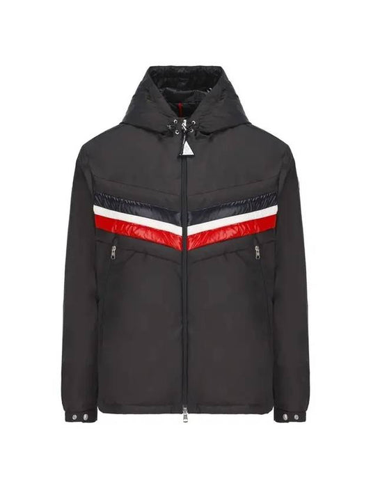 Men's Tinian Hoodie Padded Jacket Charcoal - MONCLER - BALAAN 1