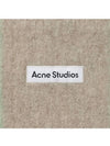 CA0290 BEIGE GRAY mohair fringe wool alpaca muffler - ACNE STUDIOS - BALAAN 3